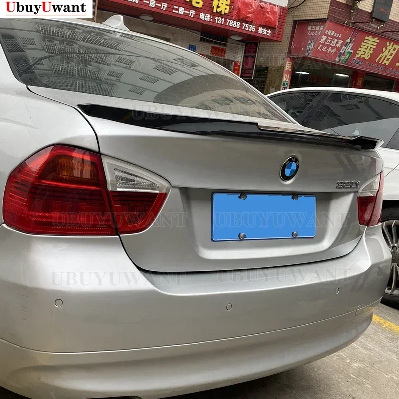 do BMW serii 3 E90 Spoiler 2005--2011 M4 Style Wysokiej jakości plastikowe tylne skrzydło bagażnika ABS Zestaw karoserii Akcesoria