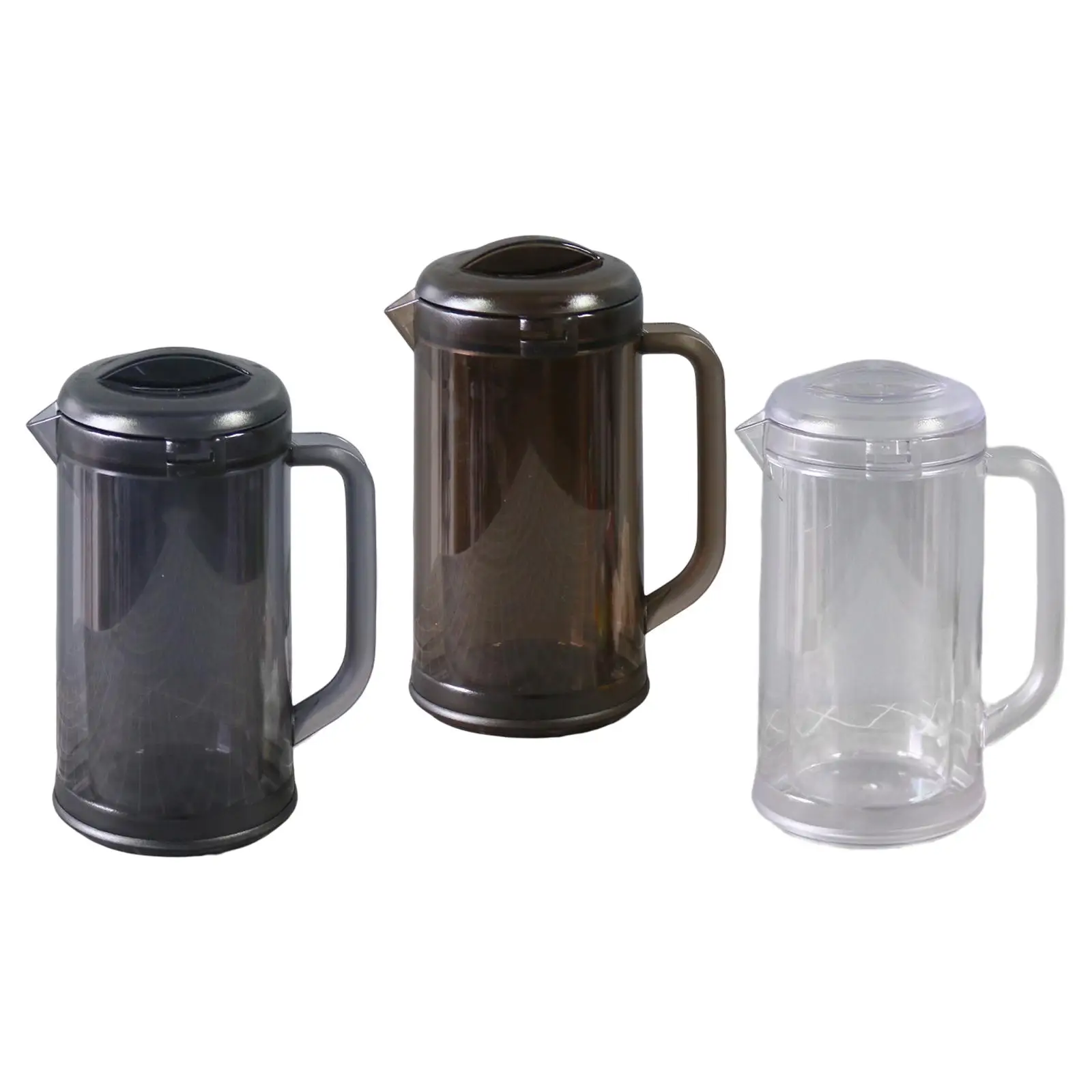 

Water Jug Pitcher Shatterproof Wide Mouth Easy to Fill with Lid Iced Tea Pitcher for Hot and Cold Party BBQ Restaurants Drinks