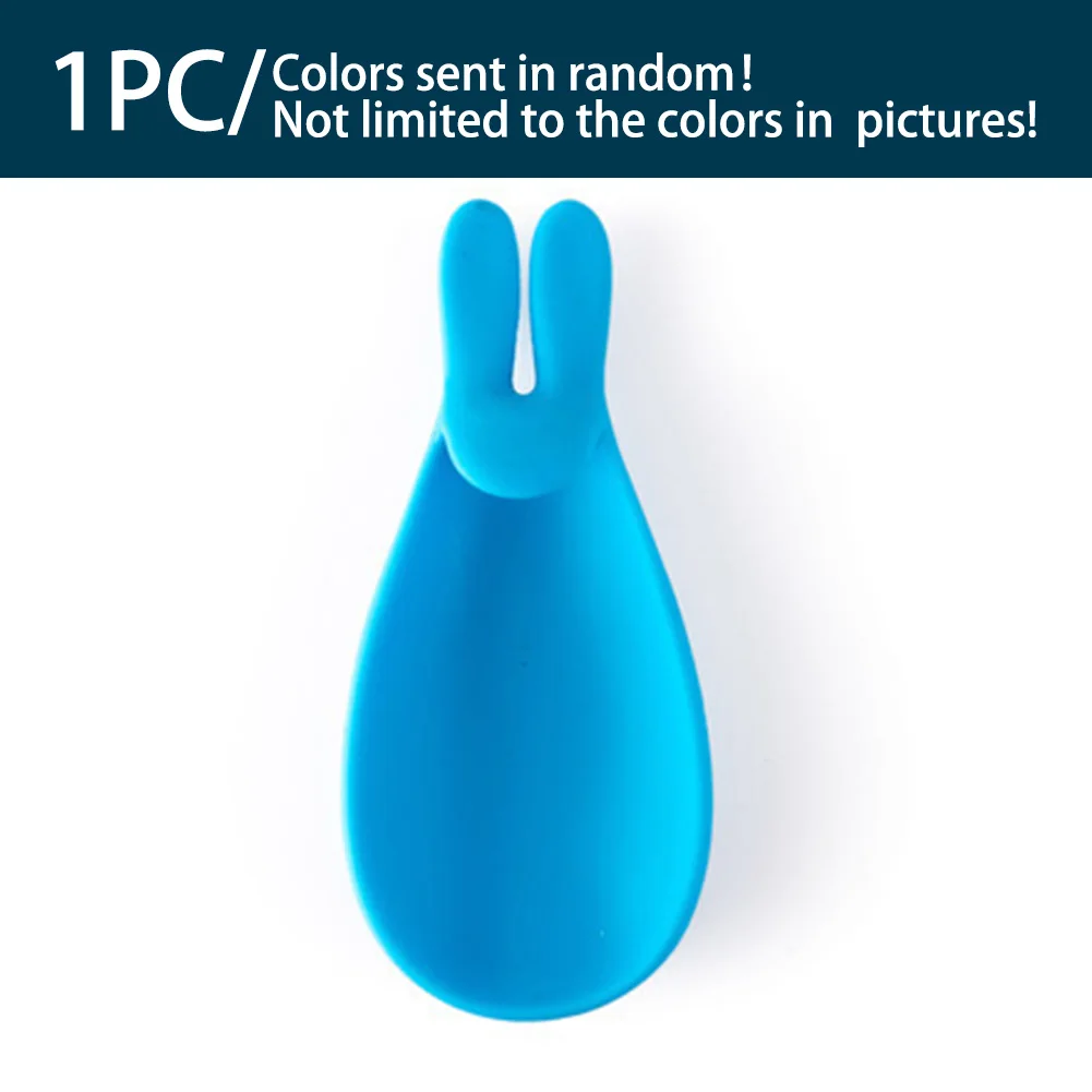 

Tea Bag Holder Tea Infuser Lovely Portable Office Use Reusable Cute Chopstick Support Silicone Spoon Rest Home Supplies