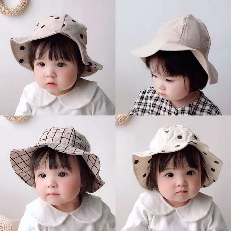 Summer Baby Bucket Hat Children's Panama Sun Hats Intant Toddler Beach Cap Sunbonnet Fedoras Outdoor Sunscreen Fisherman Beanie | Детская