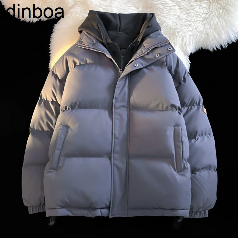 

Men's Y2k Women's Couple Oversized Puffer Jacket with Hood Hooded Outerwear Thicken Warm Coat Korean Winter Jacket Streetwear