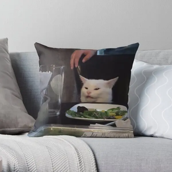 

Yelled At Cat Printing Throw Pillow Cover Fashion Office Case Square Fashion Bed Waist Car Home Wedding Pillows not include