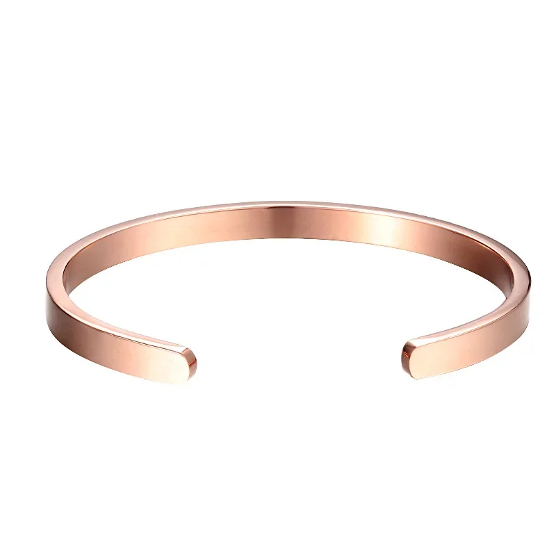 Регулируемый браслет на руку из титановой стали C-образной формы внутренняя