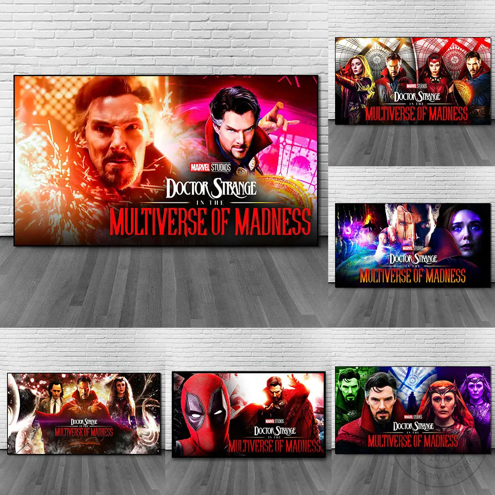 Disney Marvel фильм Доктор странно в мультфильме сумасшедший плакат настенное Искусство Холст Картина HD картина домашний декор лучший подарок
