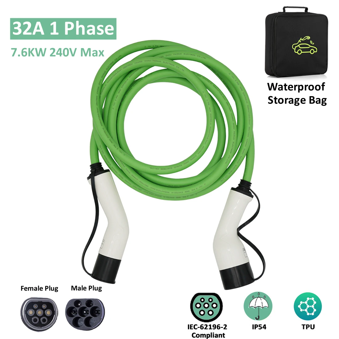 16A 32A EV Charging Cable Type	