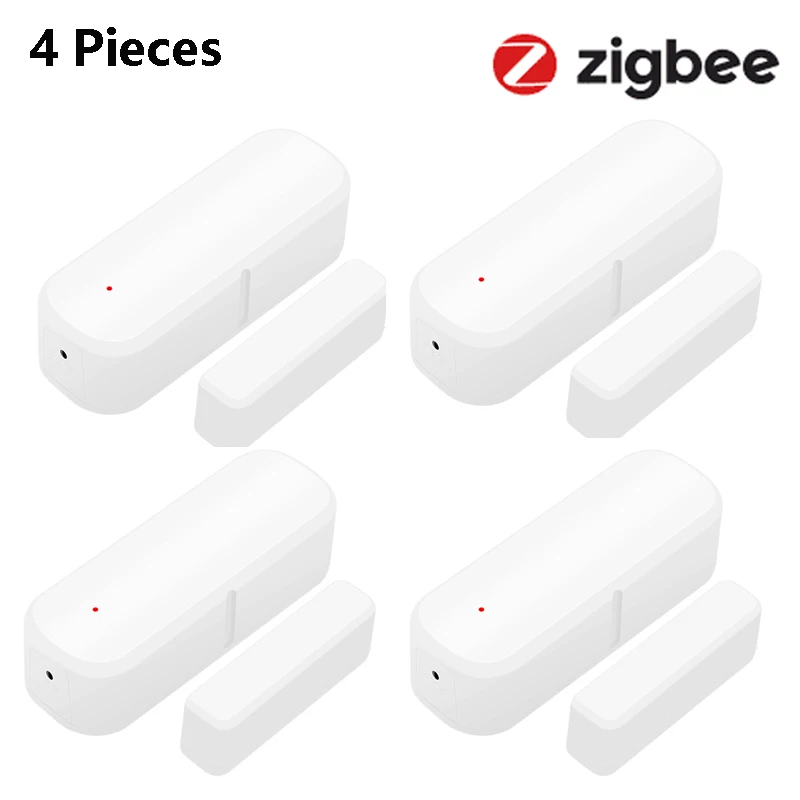 

Zigbee3.0 Tuya датчик окна и двери умный дом охранная сигнализация система детекторы открытия/закрытия дверей работает с Alexa Google