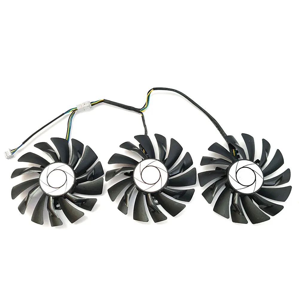Новый оригинальный вентилятор 3 шт. 85 мм PLD09210S12HH GTX 1080 GPU для MSI 1080TI 1070TI 1070 1060 980 DUKE