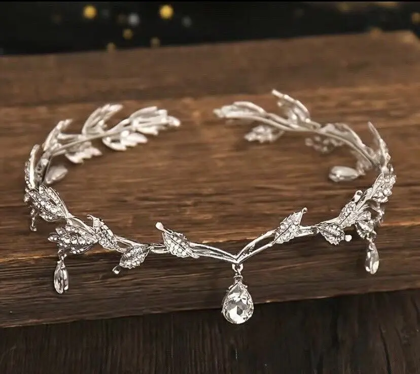 

Женская Тиара для лба, корона, свадьба, косплей, сказочный эльф