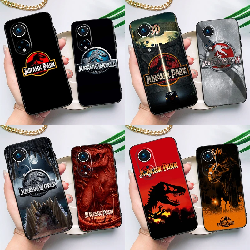 Фото Чехол с динозавром парка Юрского периода для Huawei Honor Magic 5 Lite 70 50 X8 X9 a P20 P30 P40 P50 P60 Pro P Smart Nova 9 5T №1