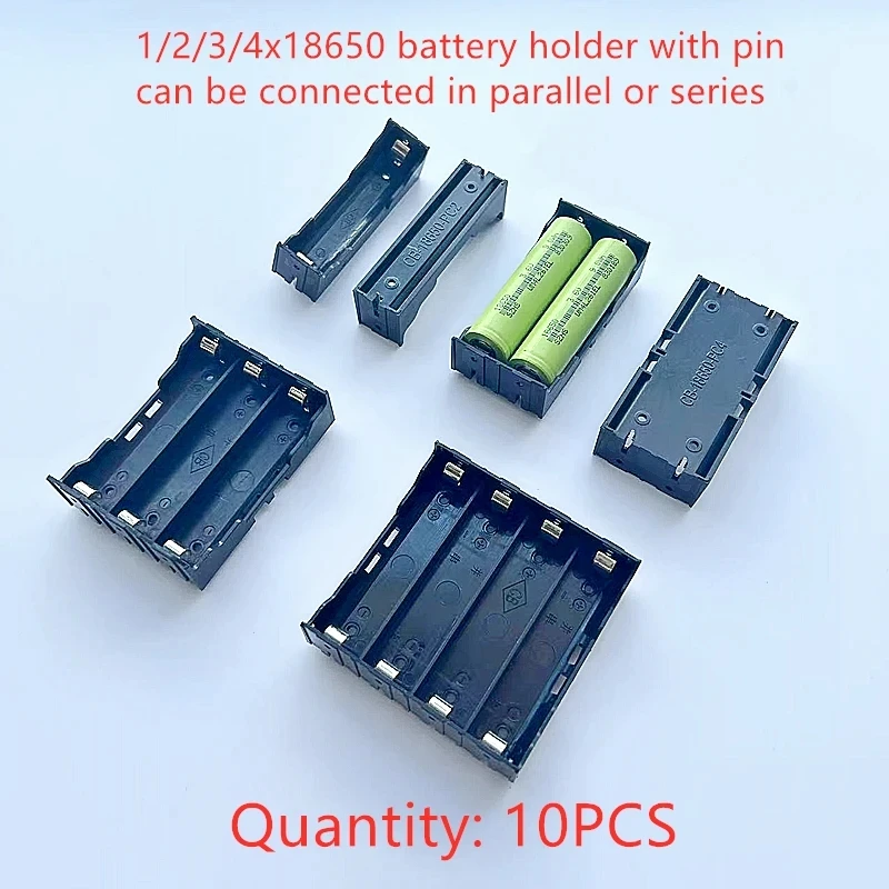 Отсек для батарей сделай сам 10 шт. 1/2/3/4x со штифтовым держателем 18650 SMD серия