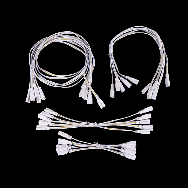 

1Pc 20cm 30cm 50cm 100cm LED Tube Lamp Connected Cable T4 T5 T8 LED Light's Connector Double-End Tube Connecting Wire