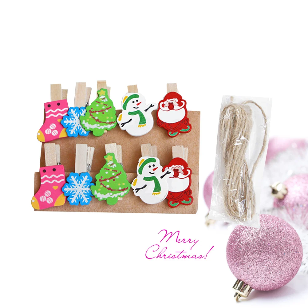 

Clips Wooden Photo Paper Holiday Clip Christmas Mini Pegs Winter Clothespinclothespins Craft Wood Colorfulpeg Note