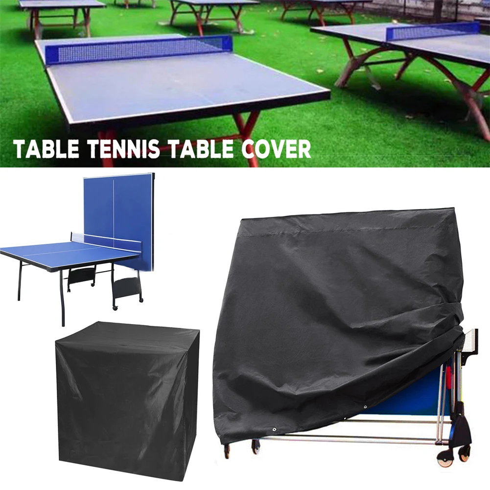 

4 Sizes Outdoor Table Tennis Table Cover Weatherproof Multi-function Ping-Pong Table Cover UV Protection Rain-proof Dust Cover