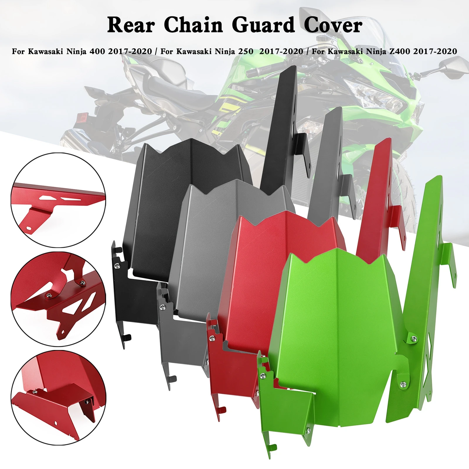 

Artudatech Sprocket Chain Guard Cover For Kawasaki Ninja 400/250 Z400 2017-2020 Motorcycle Parts