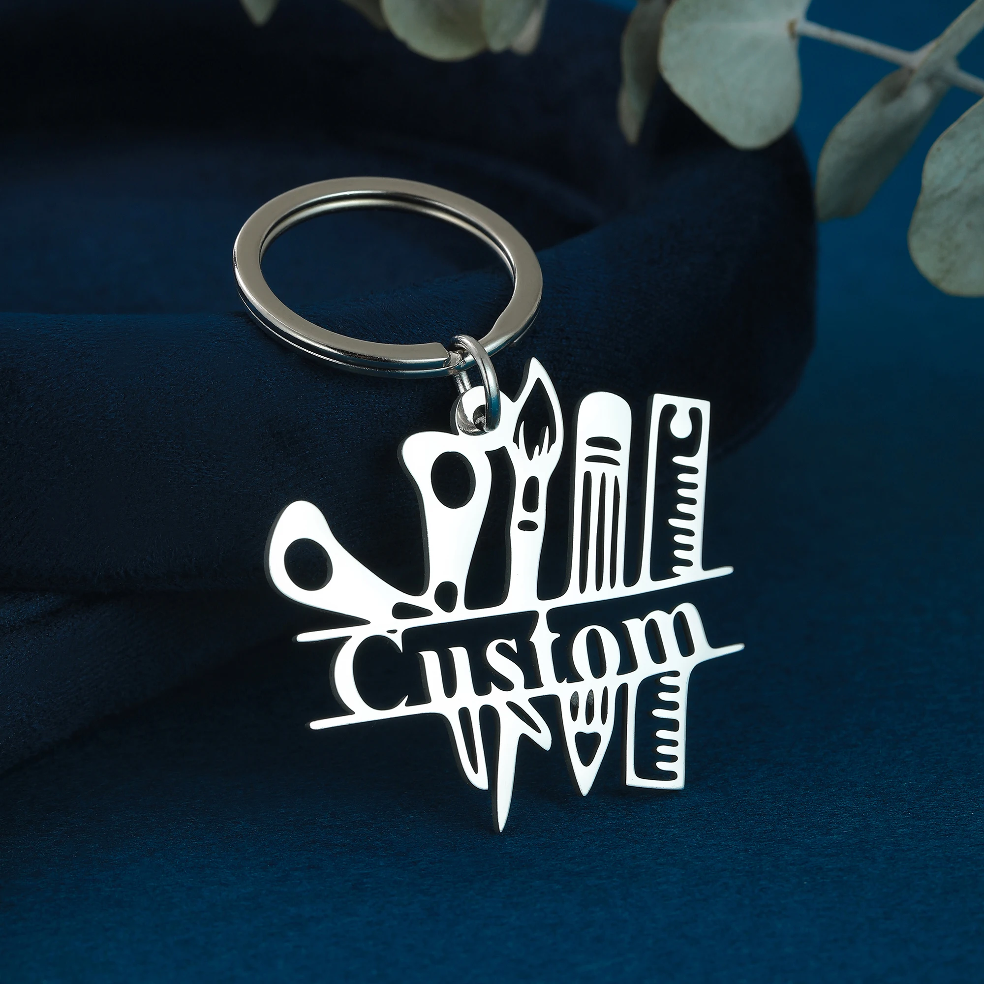 QIMING пенал персонализированный брелок с именем для мужчин и женщин ключей на