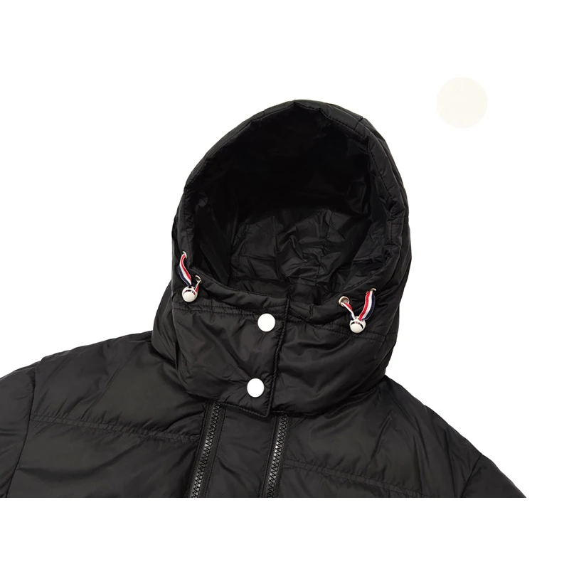 Winter Jacket Coat Classic White Striped Fashion Brand Design Down Jacket Hooded Men's Long Padded Parka TB Windbreaker
