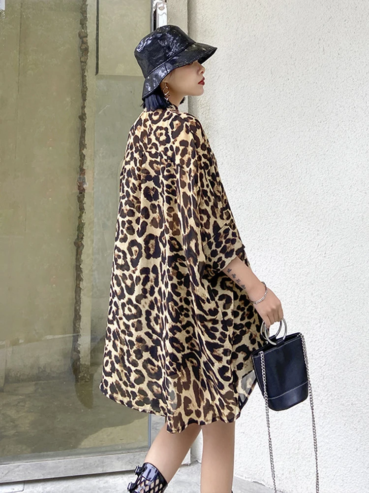 Женские шифоновые рубашки Max LuLu роскошные леопардовые в Европейском стиле