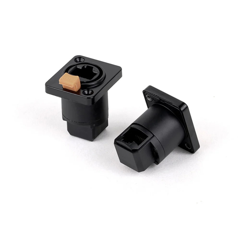 1 шт. водонепроницаемый разъем RJ45 CAT5 Ethernet D-тип 8P8C гнездо к гнезду для монтажа на