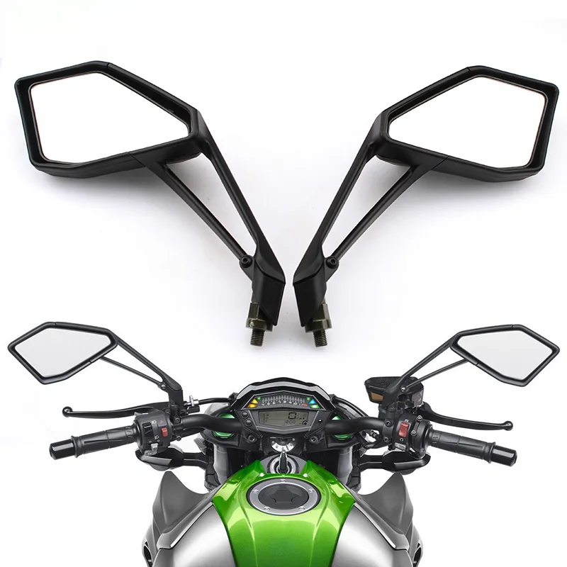 

Черные зеркала заднего вида для мотоцикла L & R для Kawasaki Z1000 Z 1000 2014 15 16 17 18 19 20 2021