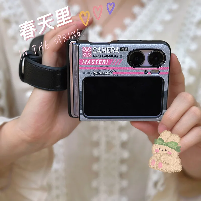 Pattern Folding Screen Portable Wristband Protective Leather Cover