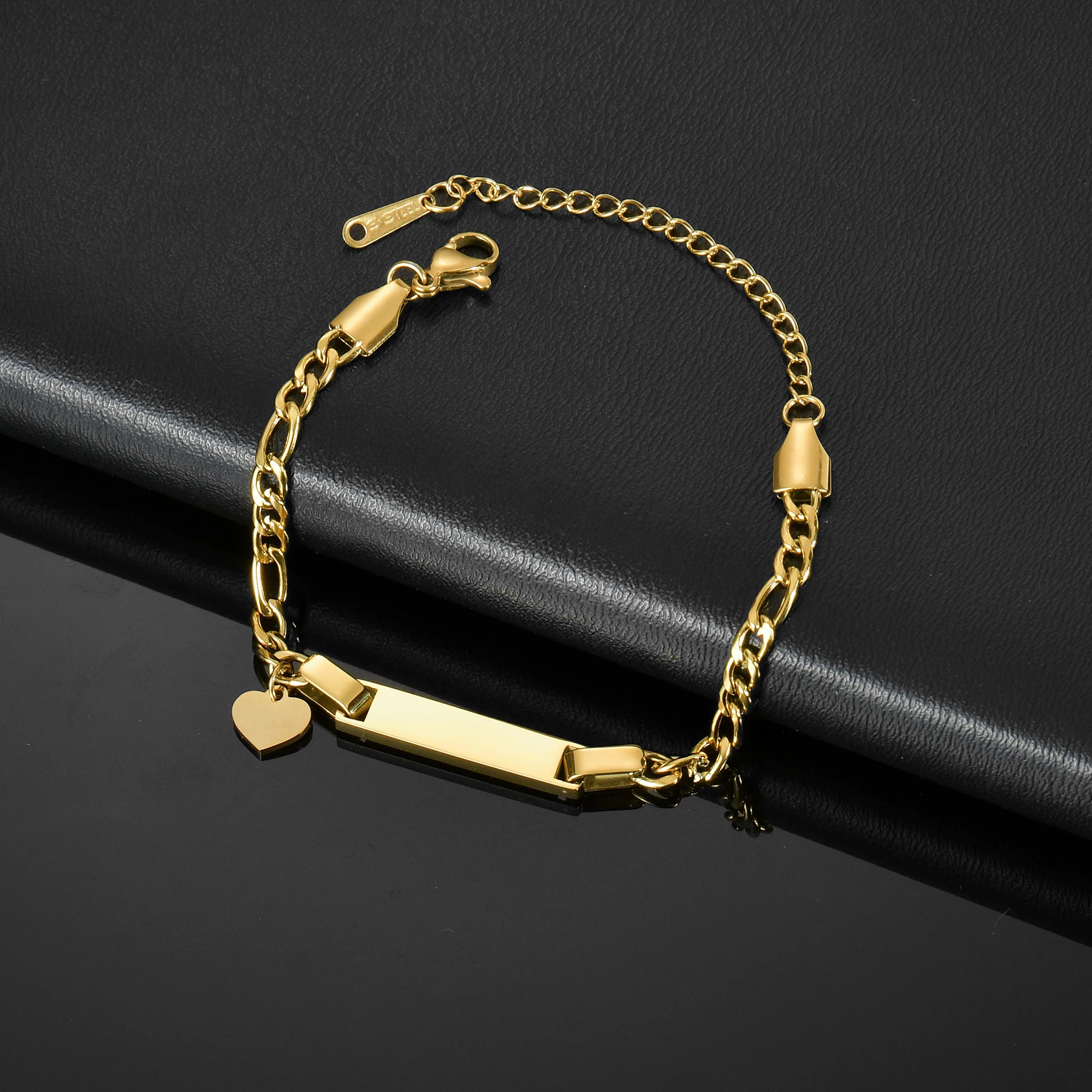 Браслет с бриллиантами персонализированная гравировка имени даты арабское