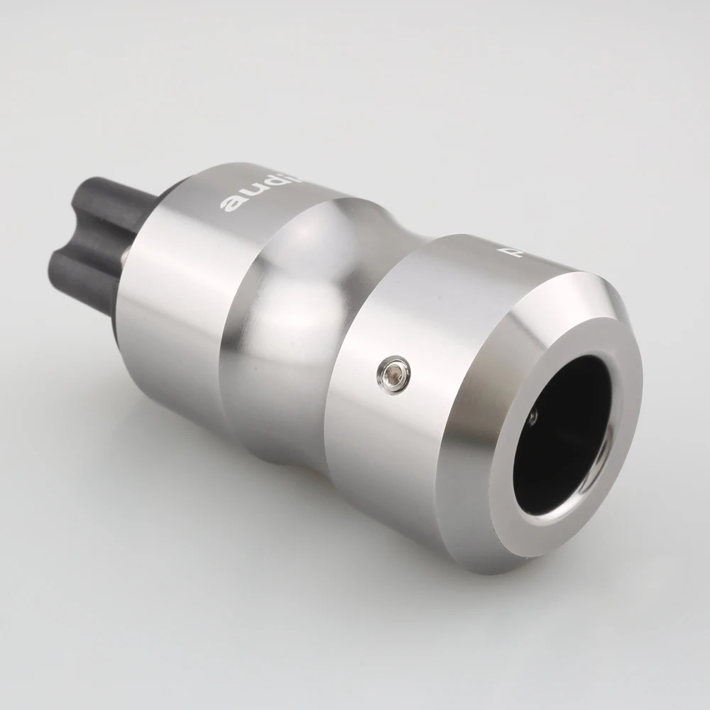 For Audiocrast Viborg Aluminum Alloy Housing Gold Plated 20A C19 IEC Female Plug AC Power Socket Plug Audio HIFI Supply Outlet