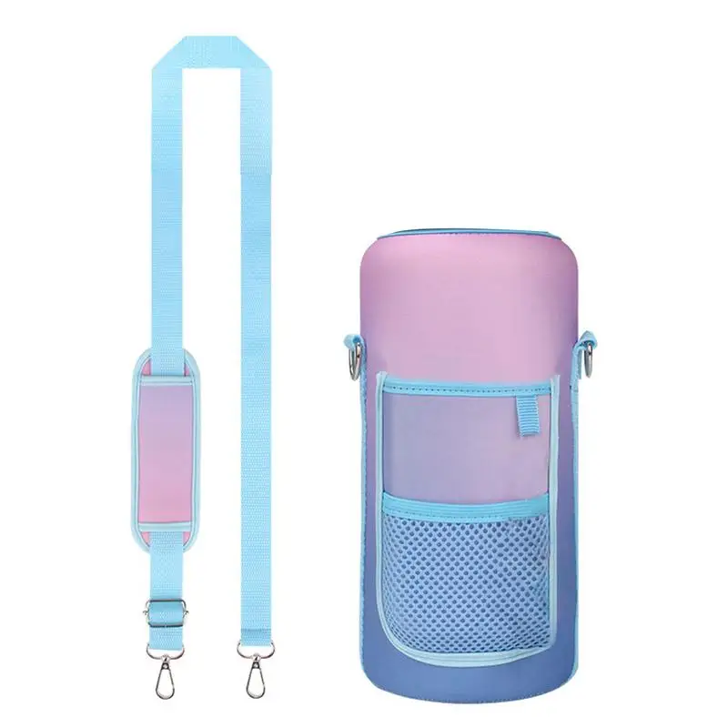 

Держатель для бутылки с ремешком, с 2 передними карманами