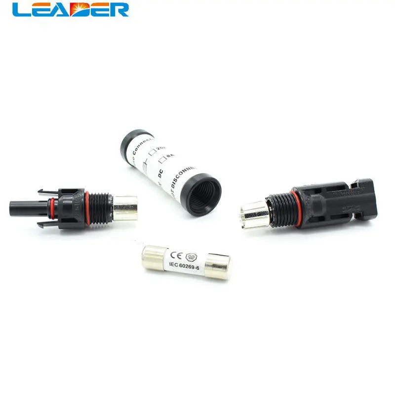 

Free Shopping 5/10Pcs /Lot High Quality PV In-line Fuse Connector 1A ~32A Mp 1000 V DC Male To Female PV Solar Fuse Connector