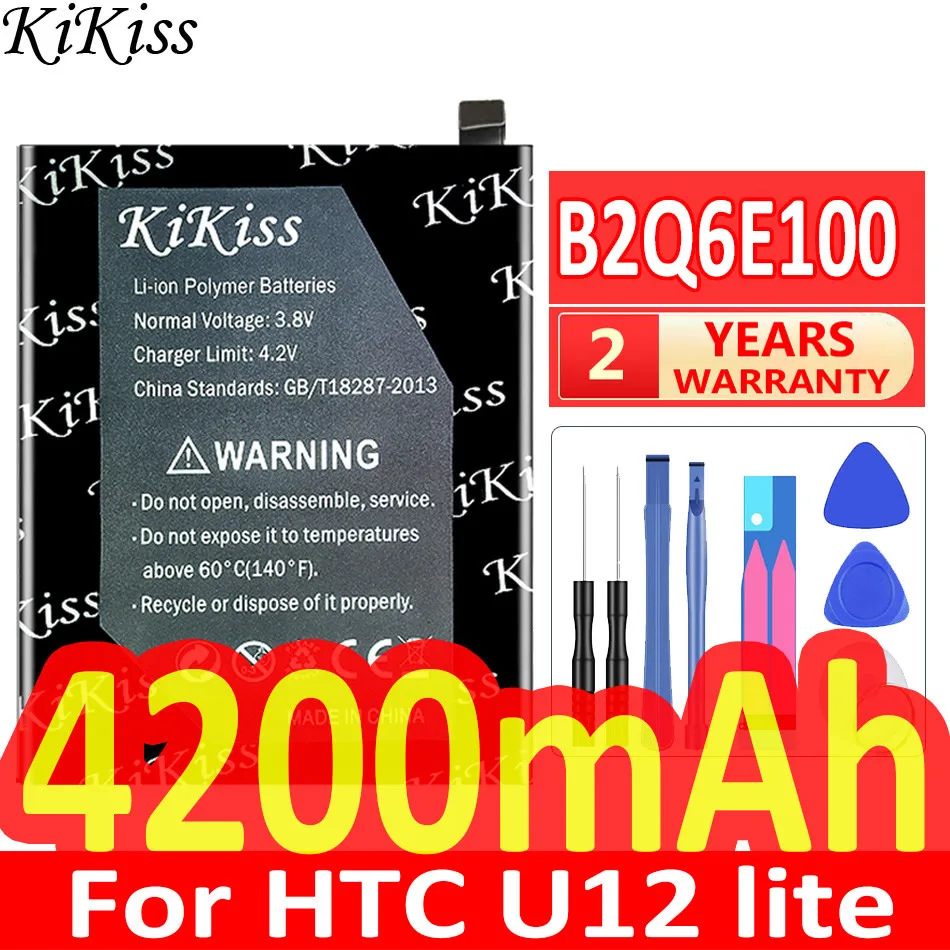 

KiKiss Latest Battery for HTC Lite U12lite Mobile Phone Battery U12 Youth Built-in Battery B2Q6E100 High Quality Batteries