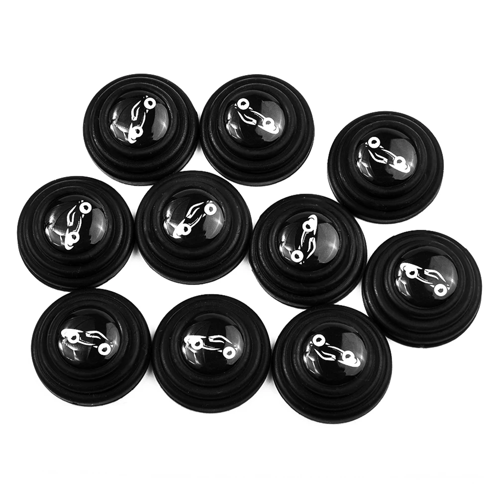 

10pcs Anti-collision Gasket Strong Adhesion Anti-wear 2.8cm Silicone Pad For Car Door, Hood, Trunk Easy Installation Gasket