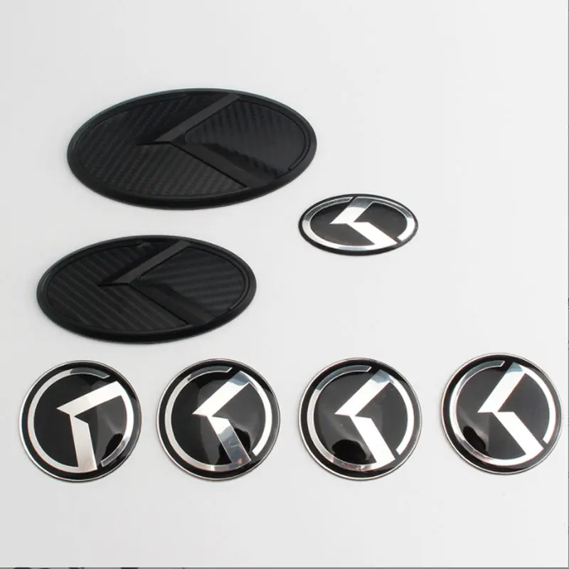 

K значок, автомобильные наклейки для Kia K5 K3 K2 K4 Sorento, модифицированные аксессуары, декорирование передней решетки багажника, ступицы рулевого колеса, центра логотипа