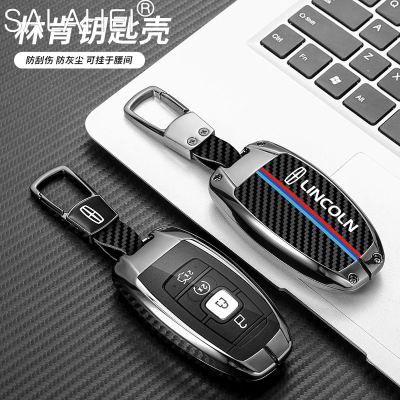 

Car Key Case Cover Fob For Lincoln Continental MKC MKZ MKX Navigator Z Nautilus Aviator Corsair 2017 2018 2019 2022 Accessories