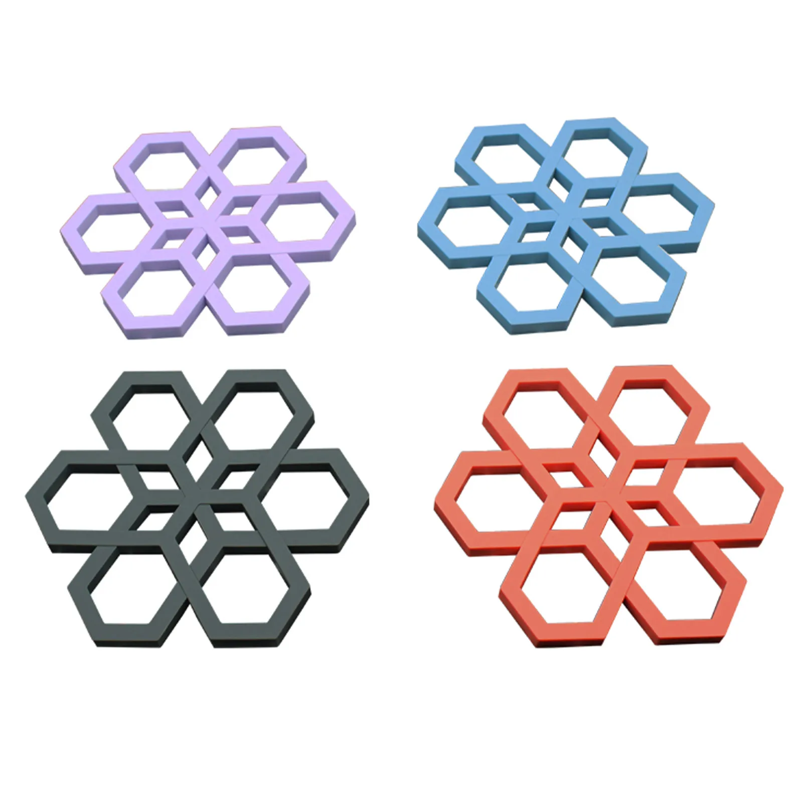 

Silicone Coasters For Drinks High-Temperature Resistance Set Of 4 Food-grade Silicone Drink Coasters For Tabletop Protection