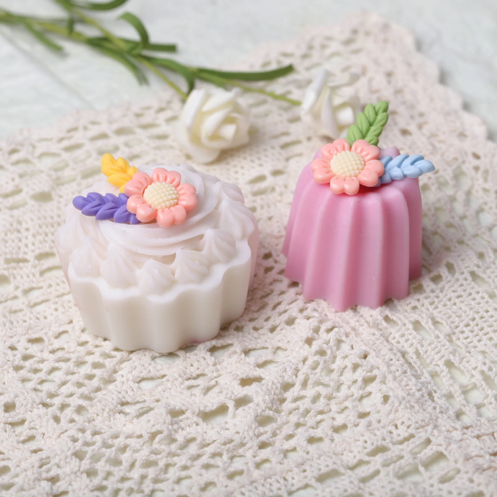 

Flower Leaf Silicone Mold DIY Handmade Clay Model Cupcake Topper Chocolate Fondant Mould Kitchen Bakeware Cake Decorating Tools