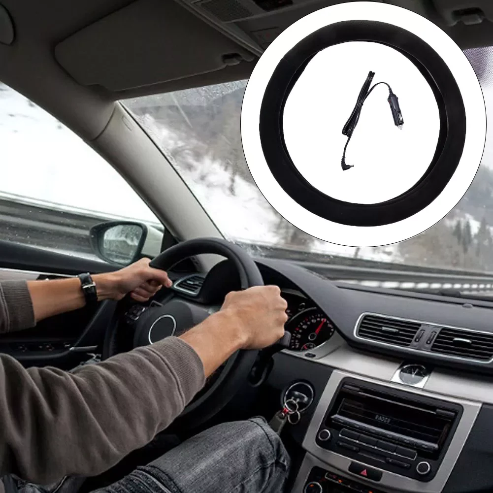 

Car Steering Wheel Cover Breathable Anti Slip Steering Covers Auto Decoration Carbon Fiber Non-Slip Accessory