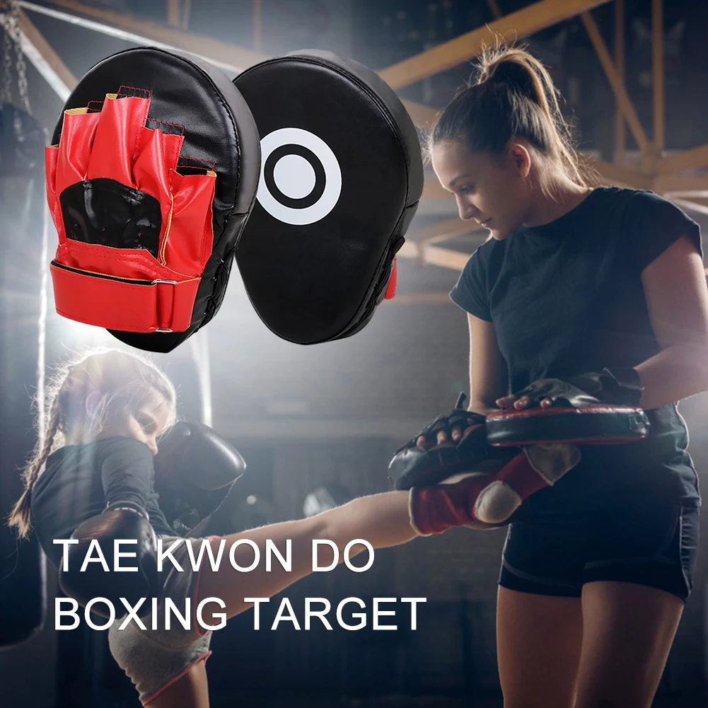 Изогнутая боксерская ручная мишень износостойкая тренировочная Sanda дышащая для