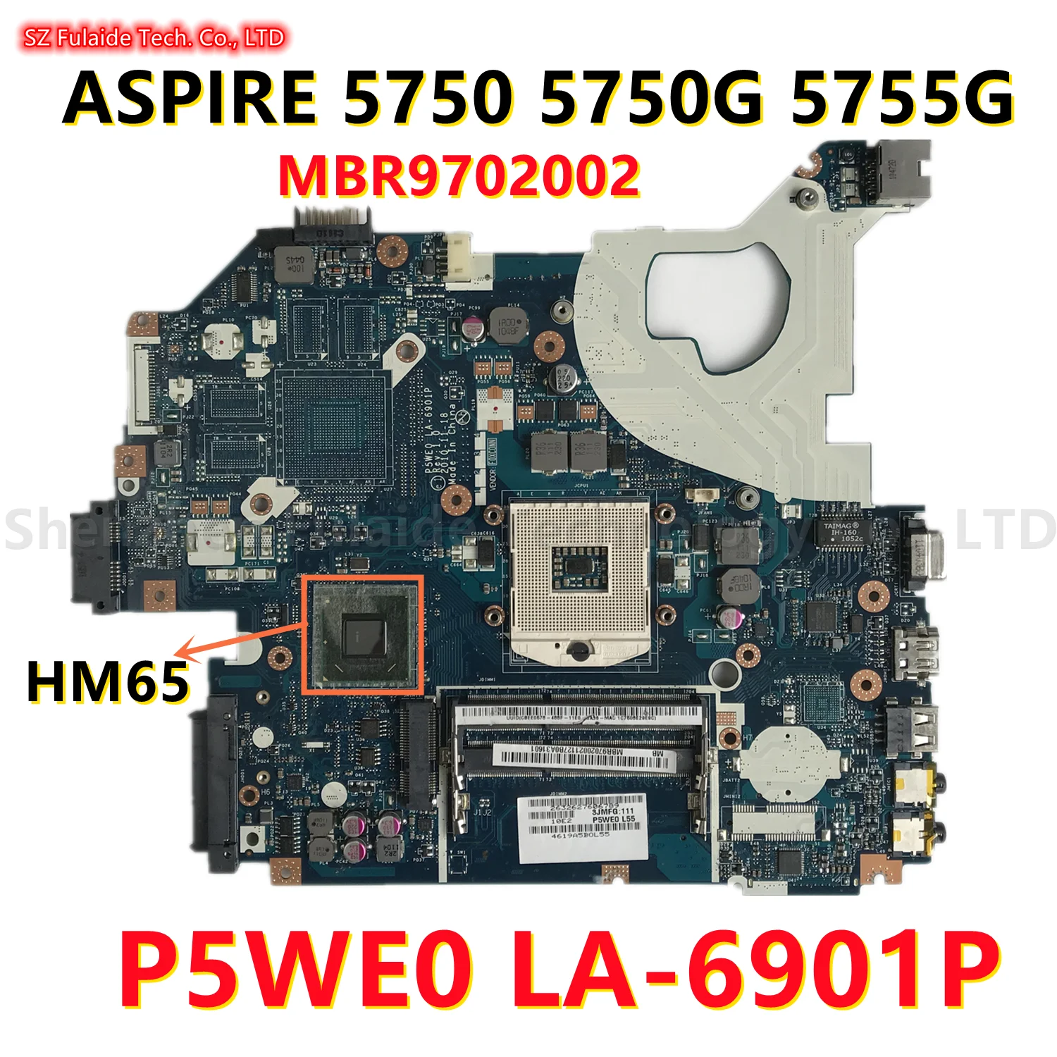 Материнская плата для ноутбука Acer ASPIRE 2,0 5750G 5750G MBR9702002 MB.R9702.002 HM65 DDR3 Материнская плата для ноутбука Acer ASPIRE 2,0 5750G 5750G MBR9702002 MB.R9702.002 HM65 DDR3