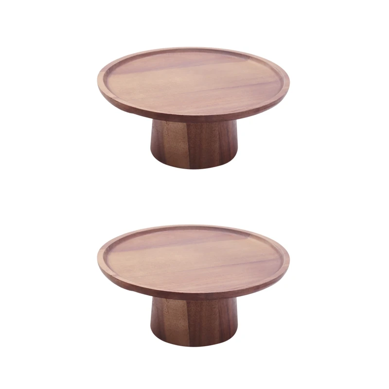 

Поднимающийся деревянный поднос для торта, 2 шт., креативный поднос для еды, Многофункциональный экологичный деревянный поднос для десерта/...