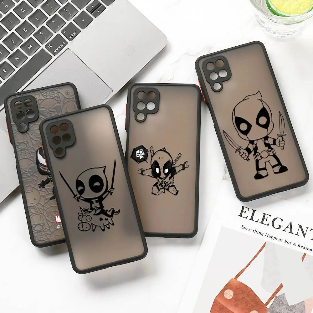 

Deadpool Cute Marvel Fundas For Samsung A50 A30S A30 A20 A70 A7 Cover Galaxy Note 20 Ultra M30s M21 M32 M51 M62 Matte Clear Case