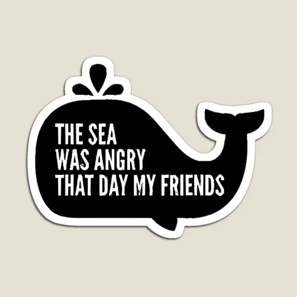 

The Sea Was Angry That Day My Friends Magnet Holder Kids Colorful Decor Baby Magnetic for Fridge Organizer Funny Home Cute