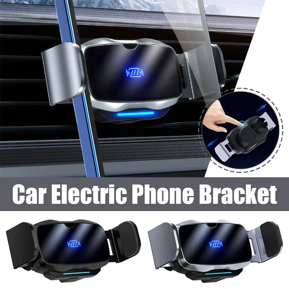 

D7 Car Electric Mobile Phone Bracket Metal Induction Closing Opening Magic Clip Holder Mount Outlet Phone Air Navigation Br Q1N0