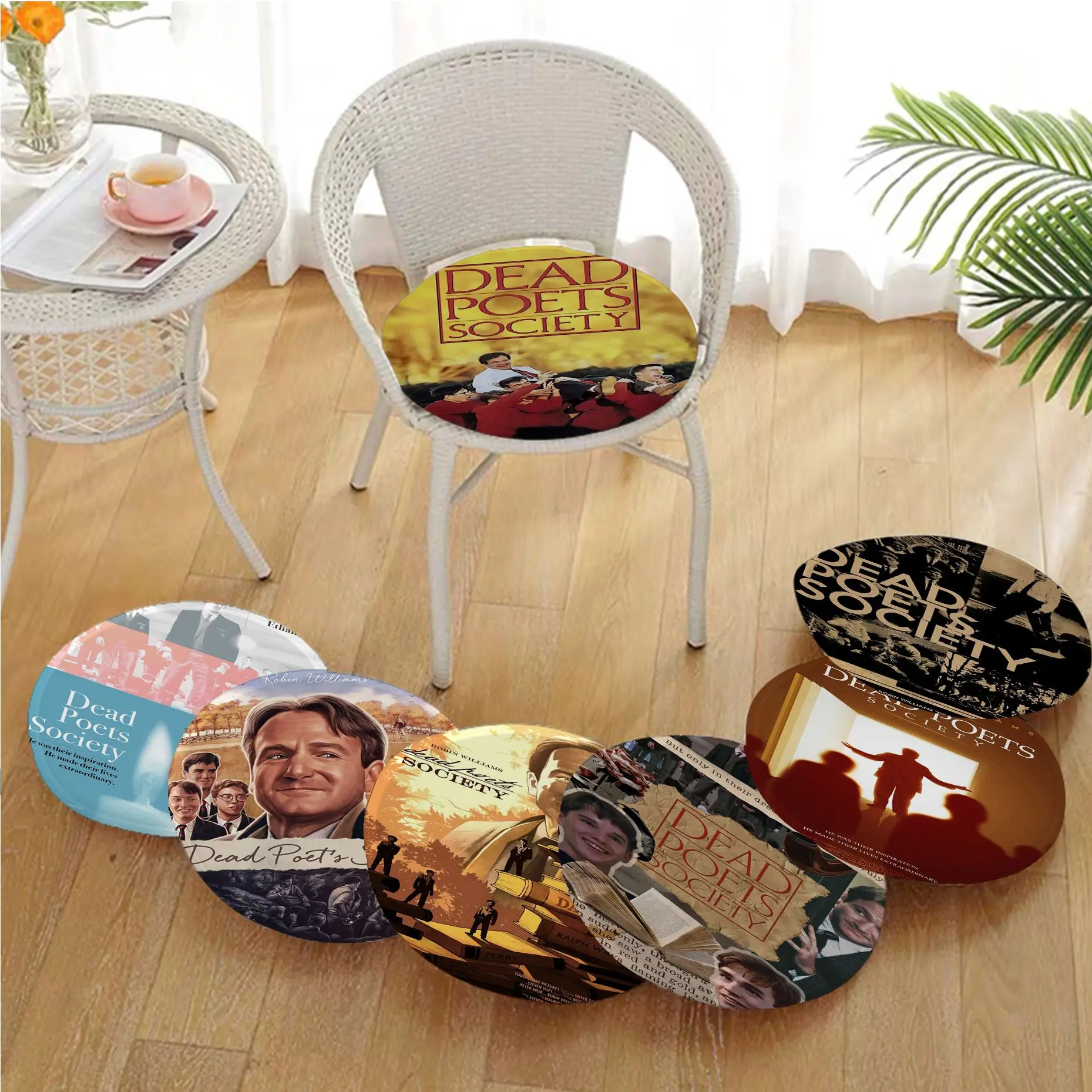 

Movie Dead Poets Society Nordic Printing Seat Pad Household Cushion Soft Plush Chair Mat Winter Office Bar Chair Cushions