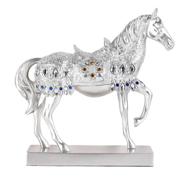 

Статуэтка из искусственной смолы, украшение с дизайном лошади, 1 шт.