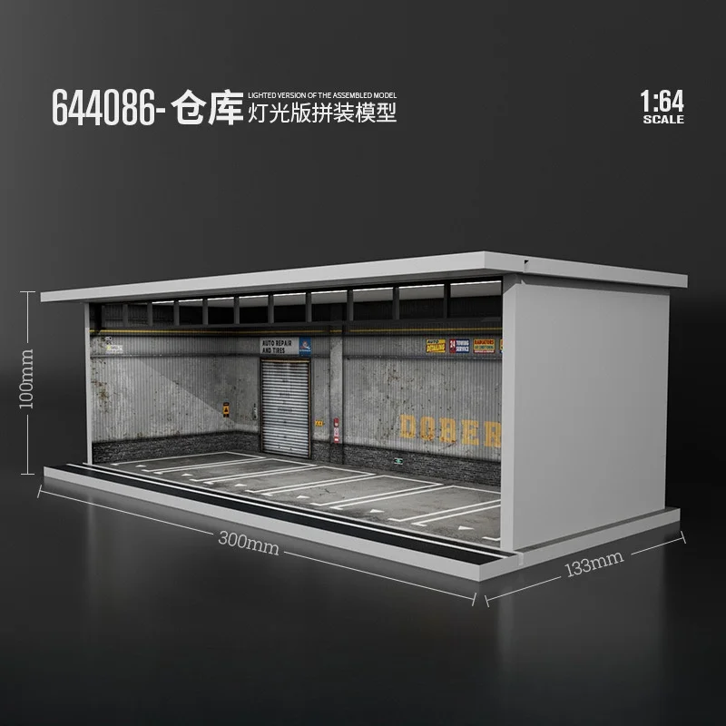 MoreArt&ampTimeMicro 1:64 Mazda Honda Yokohama Lamborghini RocketBunny сборка диорамы светодиодное освещение