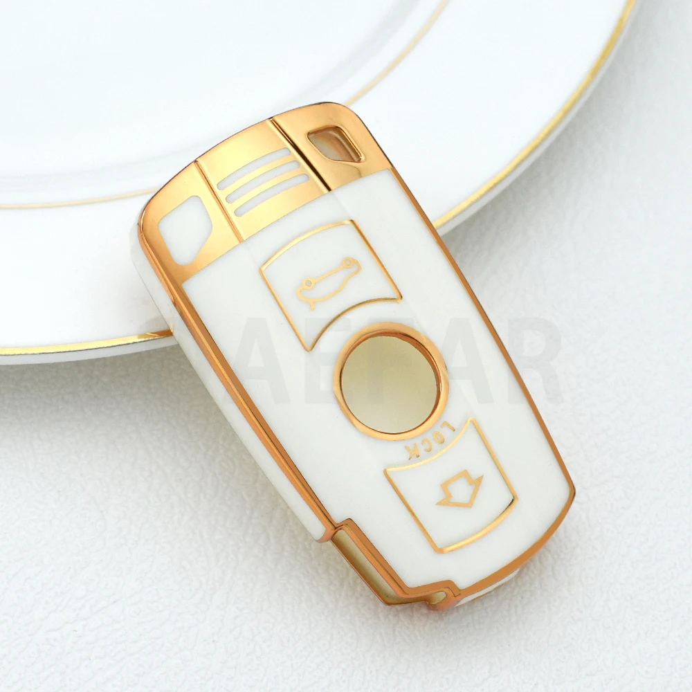 Чехол из ТПУ для автомобильного смарт-ключа брелок BMW X1 X5 X3 1 3 5 6 серии Z4 E60 E61 E70 E81 E87