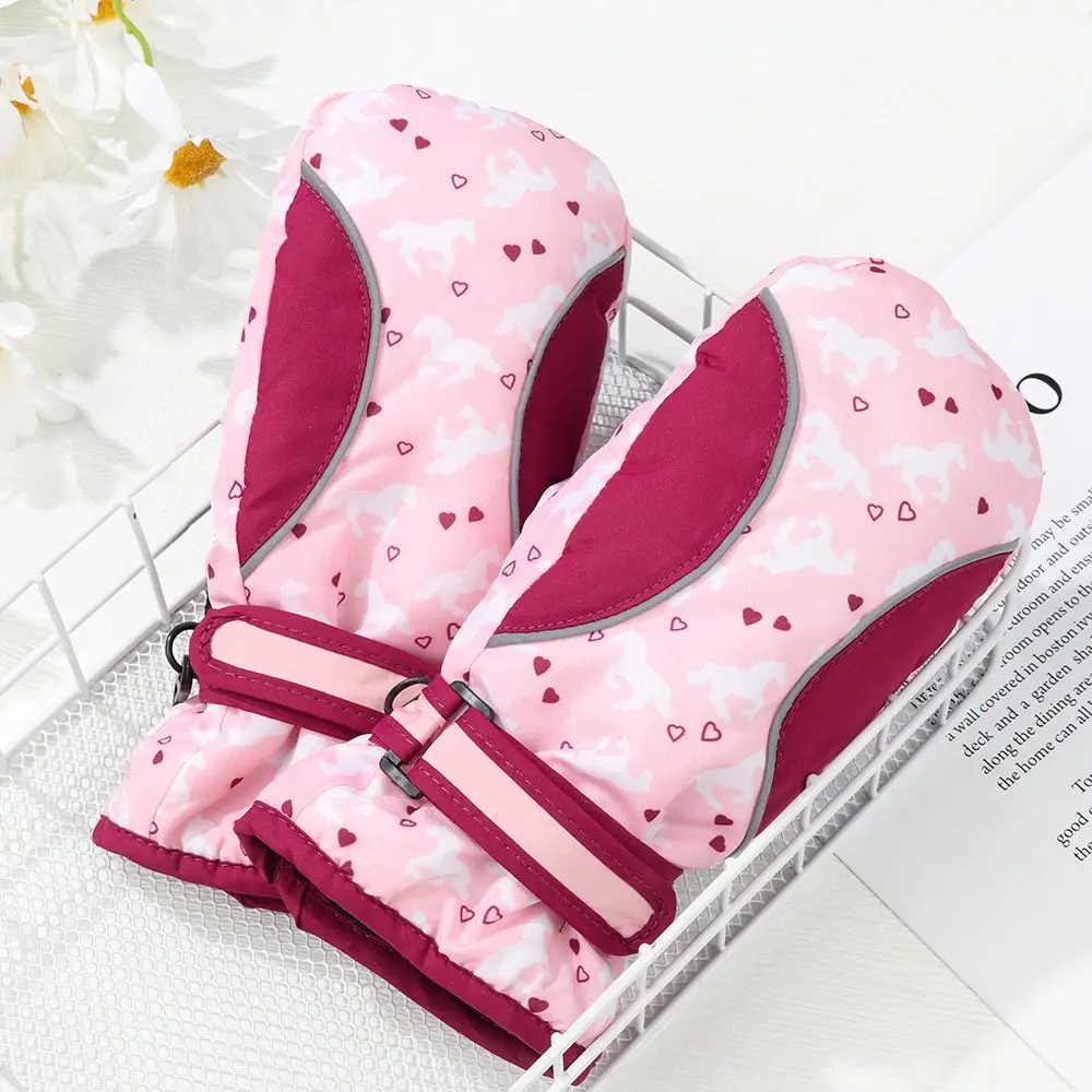 

Зимние Детские водонепроницаемые теплые перчатки для детей 2-12 лет лыжные перчатки для сноуборда для мальчиков и девочек ветрозащитные пло...