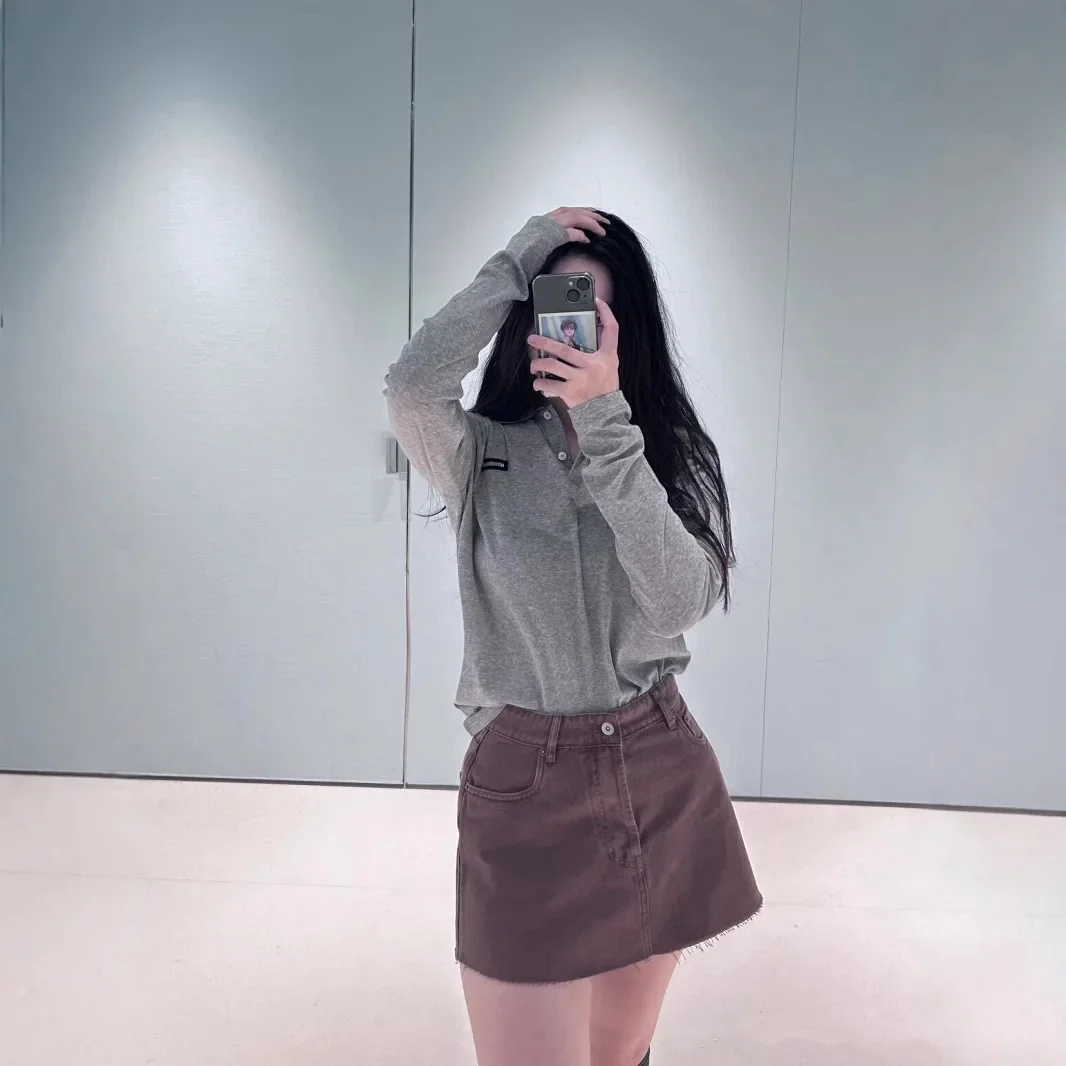 Новое поступление серия M 2024 осенне-зимний вязаный жилет с вышивкой и буквенным