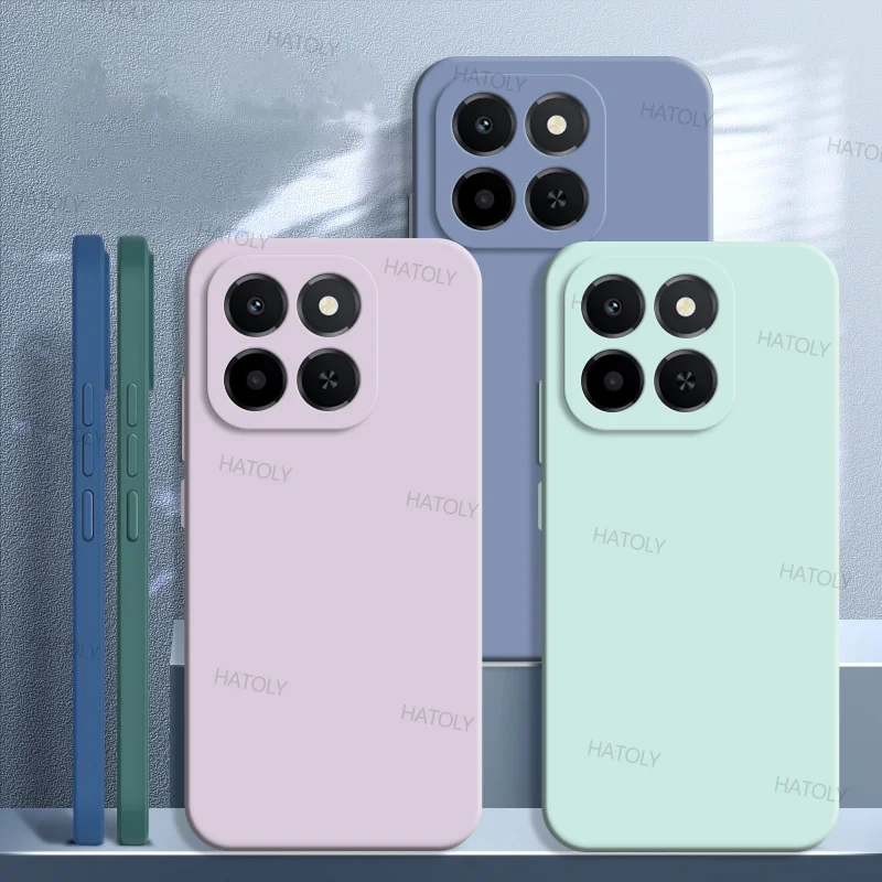 Фото Чехол для Honor X6c, чехол для Honor X6c, противоударный роскошный чехол из ТПУ, жидкий силикон, защитная задняя крышка для телефона, чехлы для Honor X6c №1