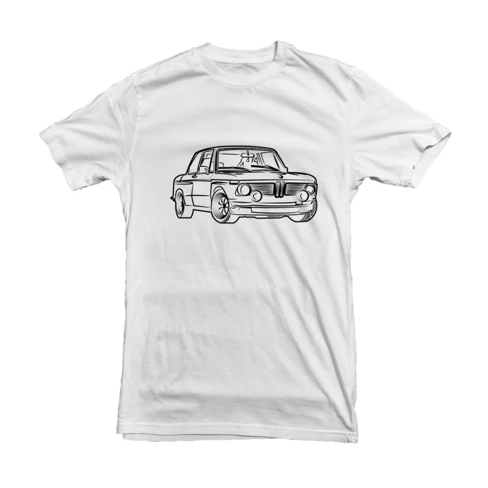 Германия классический автомобиль 2002 автомобильный контур серая и белая футболка
