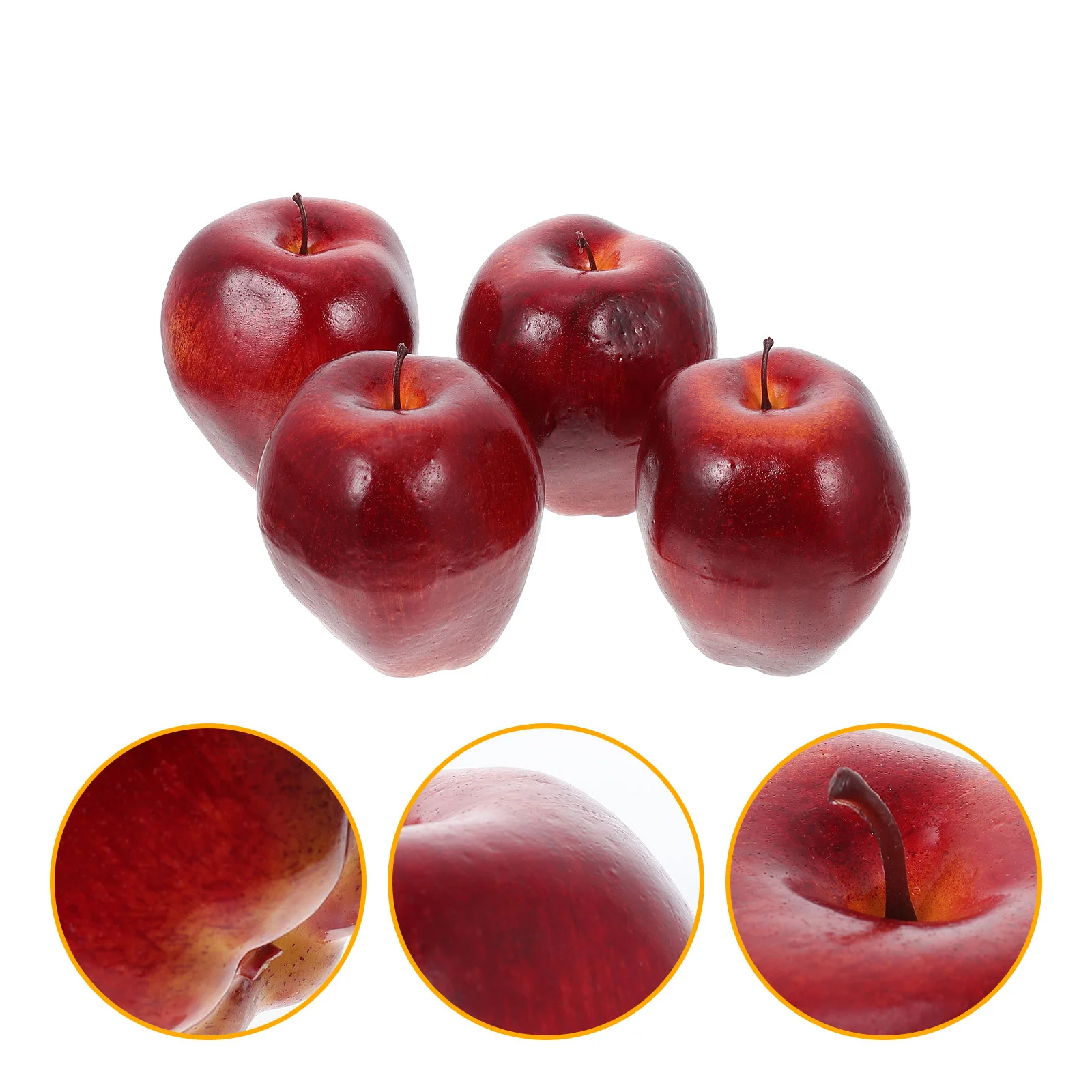 

Apples Fruit Fake Artificial Fruits Model Lifelike Simulation Decor Red Decorative Apple Decoration Props Toy Foam Faux
